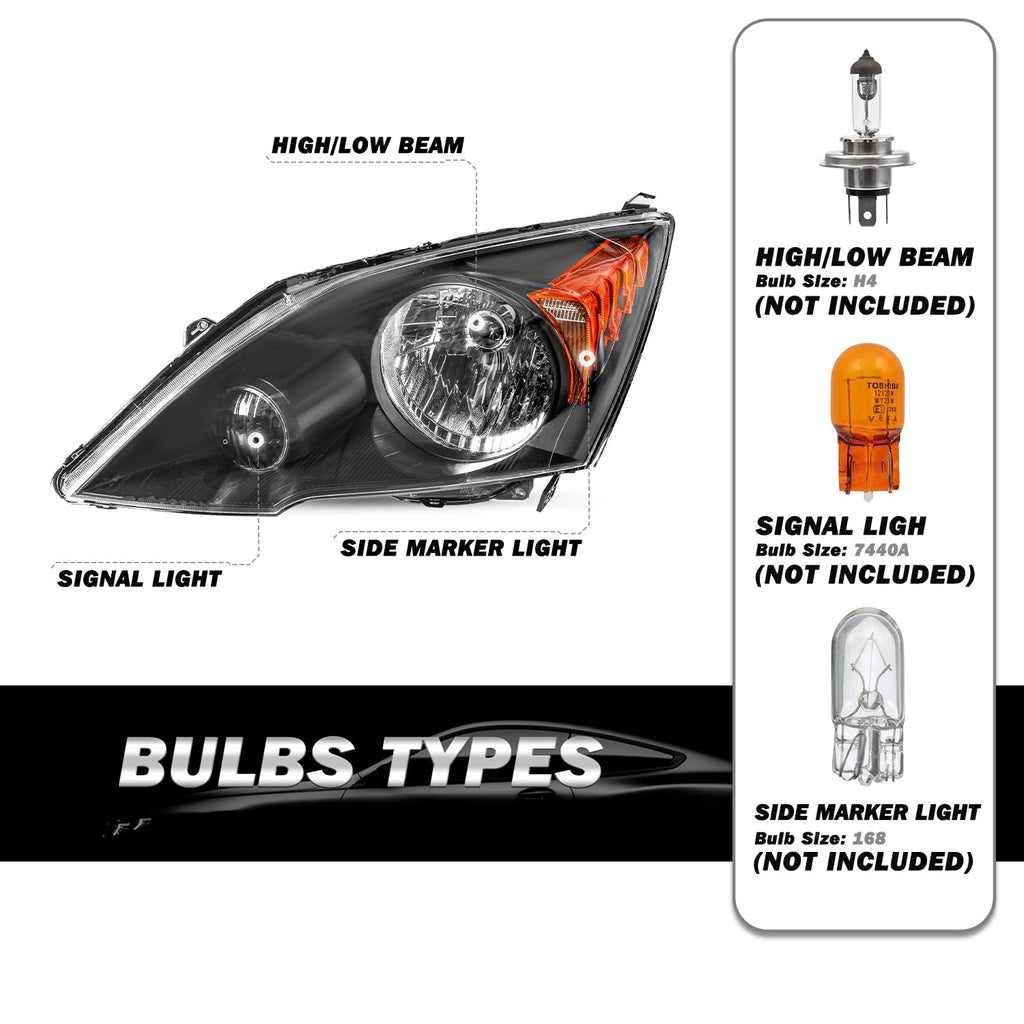 Black Headlight Replacement M704686