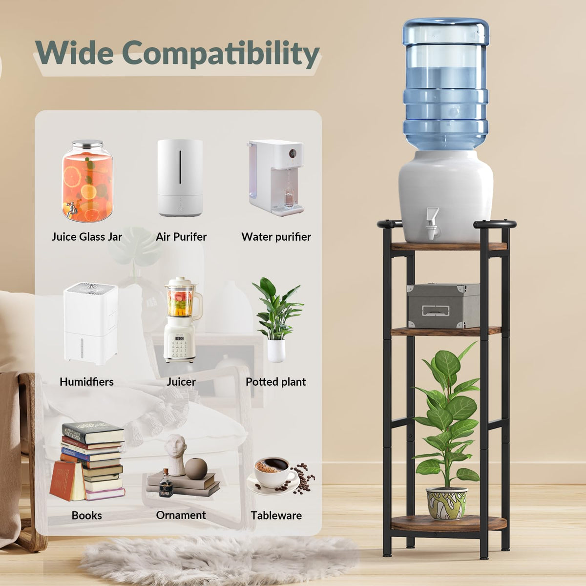 Wood Drink Dispenser Stand C957