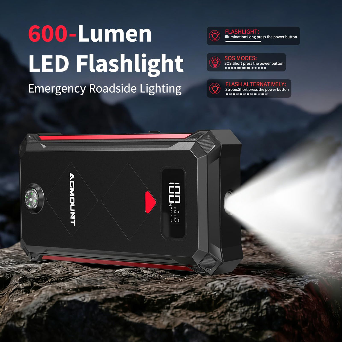 5000A Car Battery Jump Starter X401763