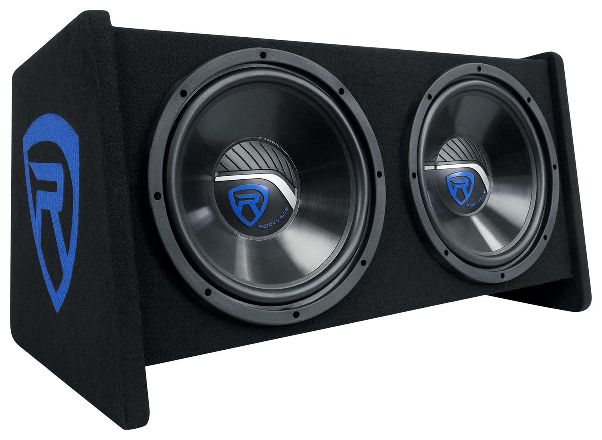Dual 12" Car Audio Subwoofers Vented Enclosure T26638