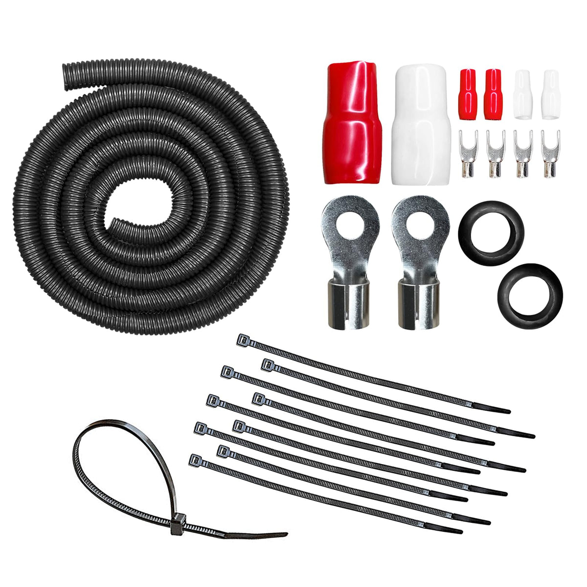 1/0 Gauge CCA Amp Wiring Install Kit L8061