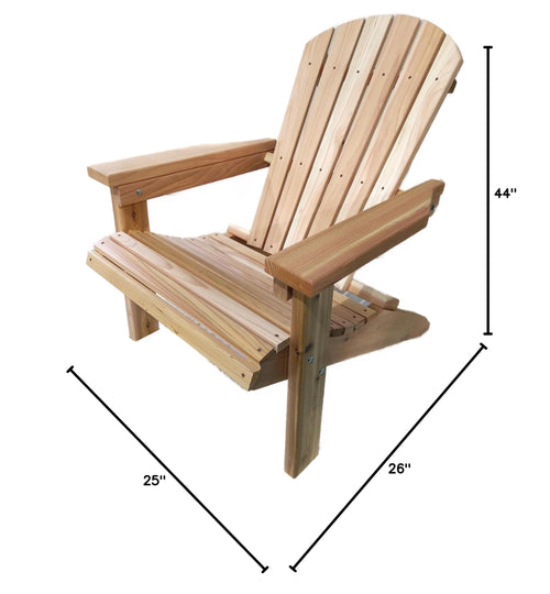 2 Ft Natural Cedar Adirondack Chair V435548