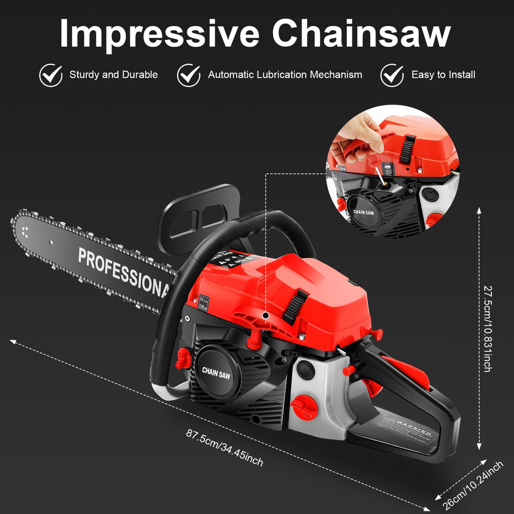 20 Inch 58cc Gas Chainsaw V9798