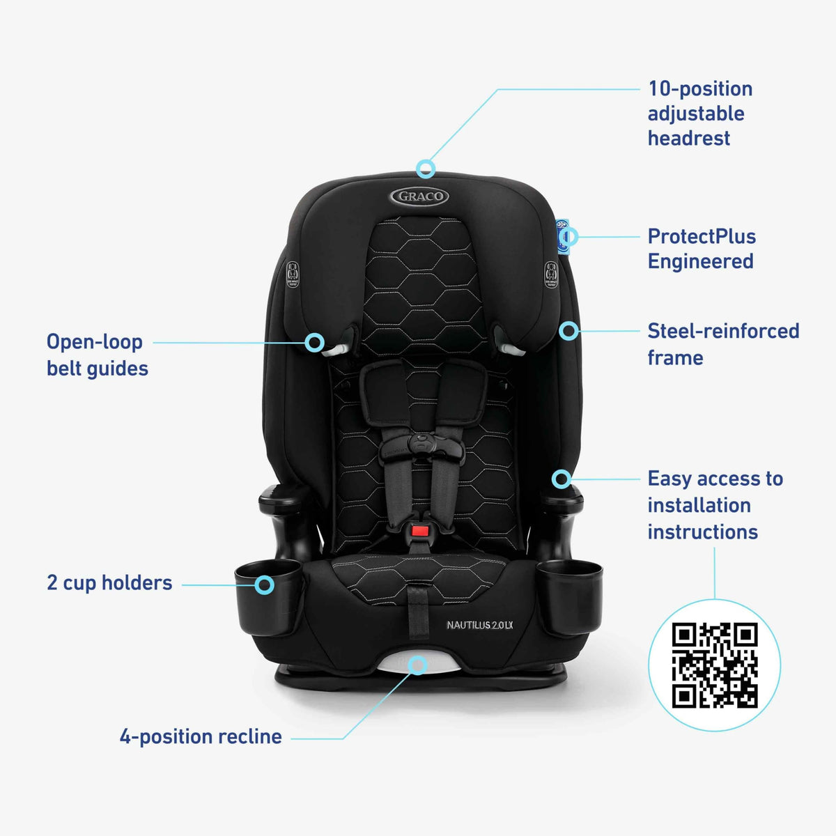 3-in-1 Convertible Car Seat H12536