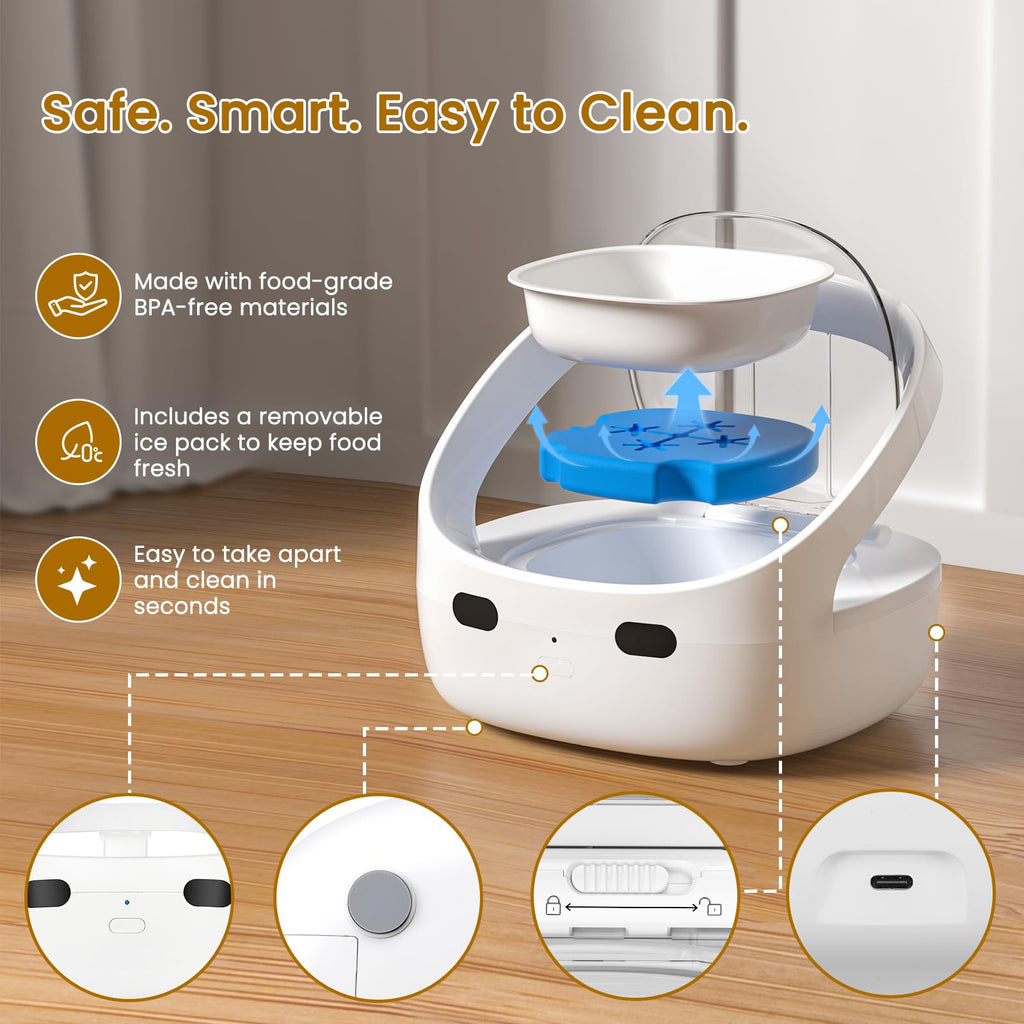 Wet & Dry Food Cat Feeder C79538