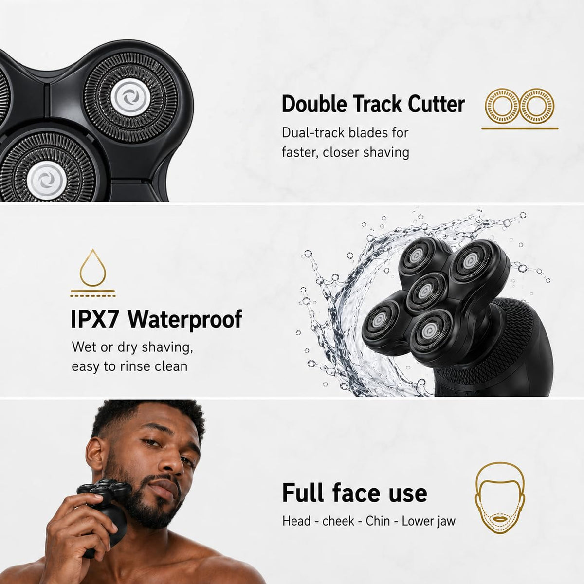 5 Head Replacement Blade for Electric Razor Shaver I659