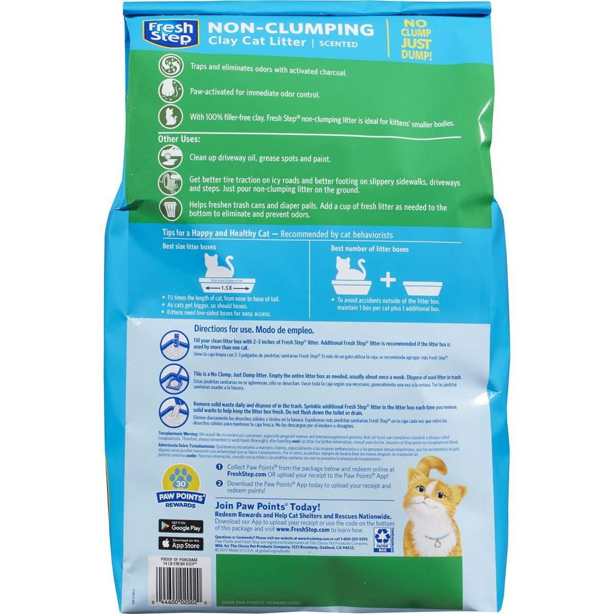 Non Clumping Cat Litter With 7-Day Odor Control, 14 lb. Bag Y648