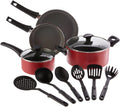12 Piece Nonstick Red Cookware Set M955974