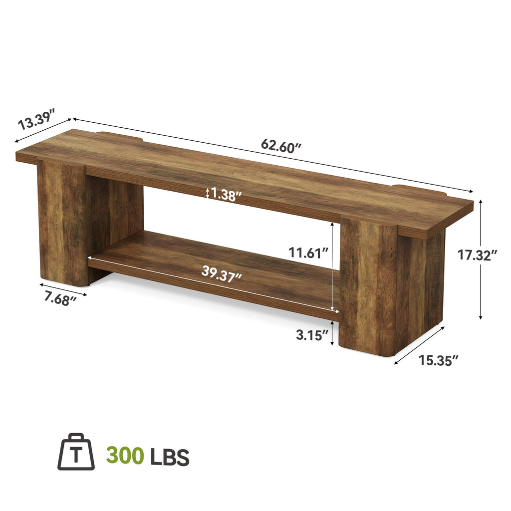 Brown Storage Bench R500417