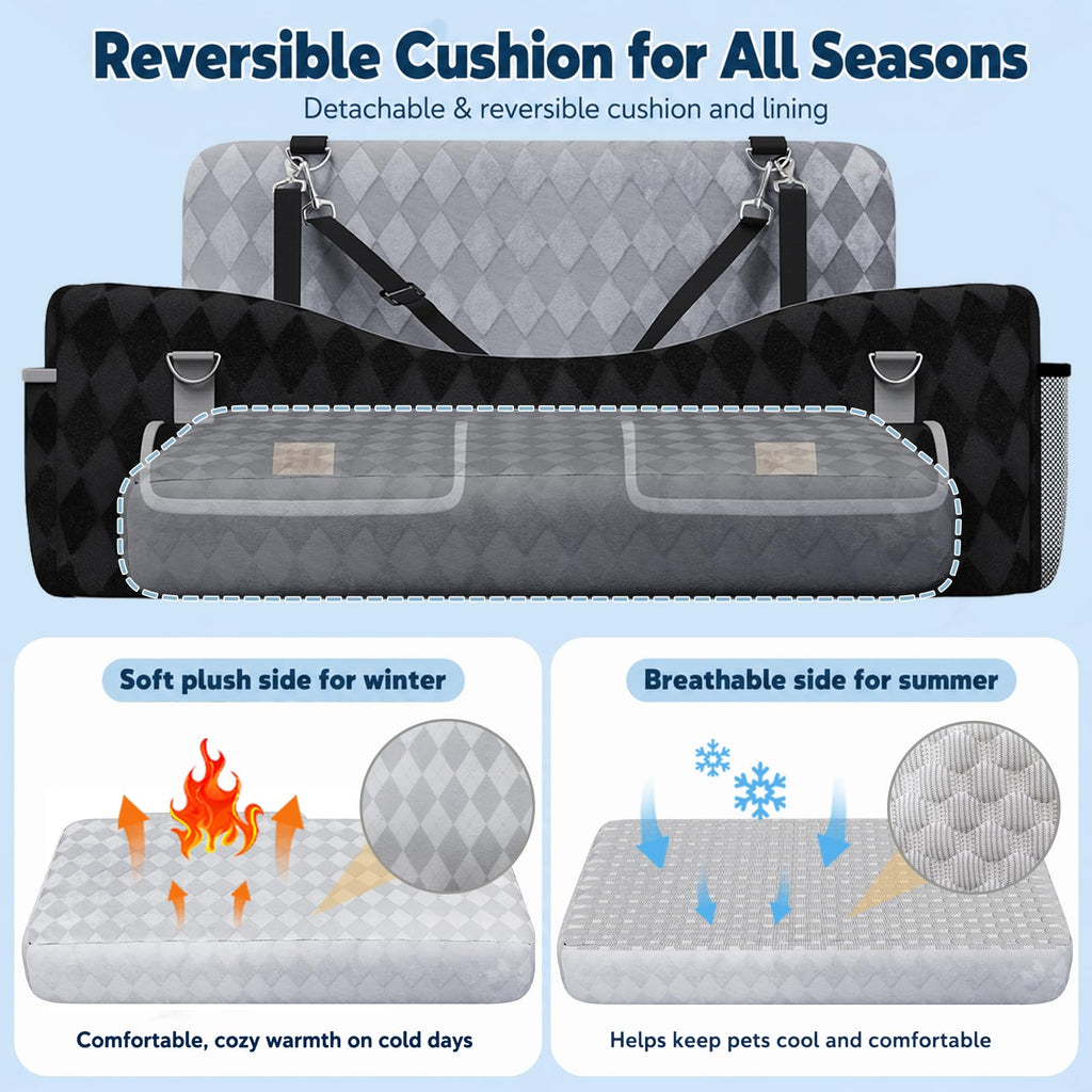 Medium & Large Dog Car Seat with Memory Foam Cushion V78872