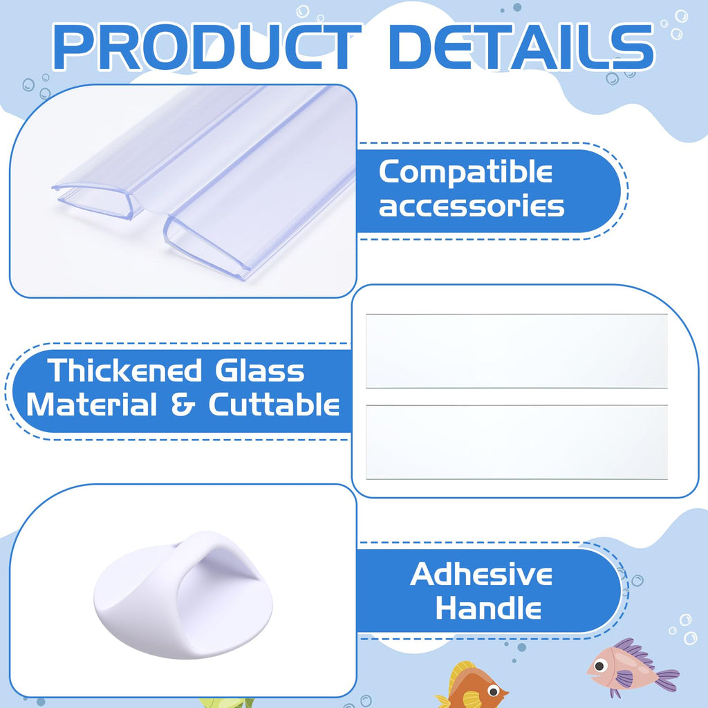 Aquarium Glass Canopy 19.33" x 9.65" x 0.12" F15452