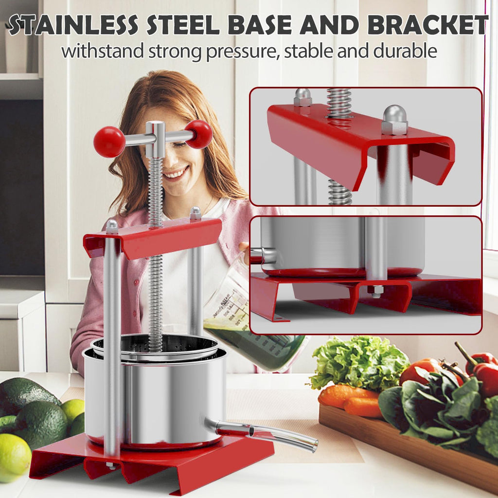 0.8 Gallon Stainless Steel Manual Press S18680