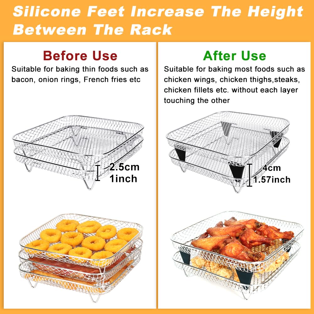 7 inch Square Air Fryer Rack J4127