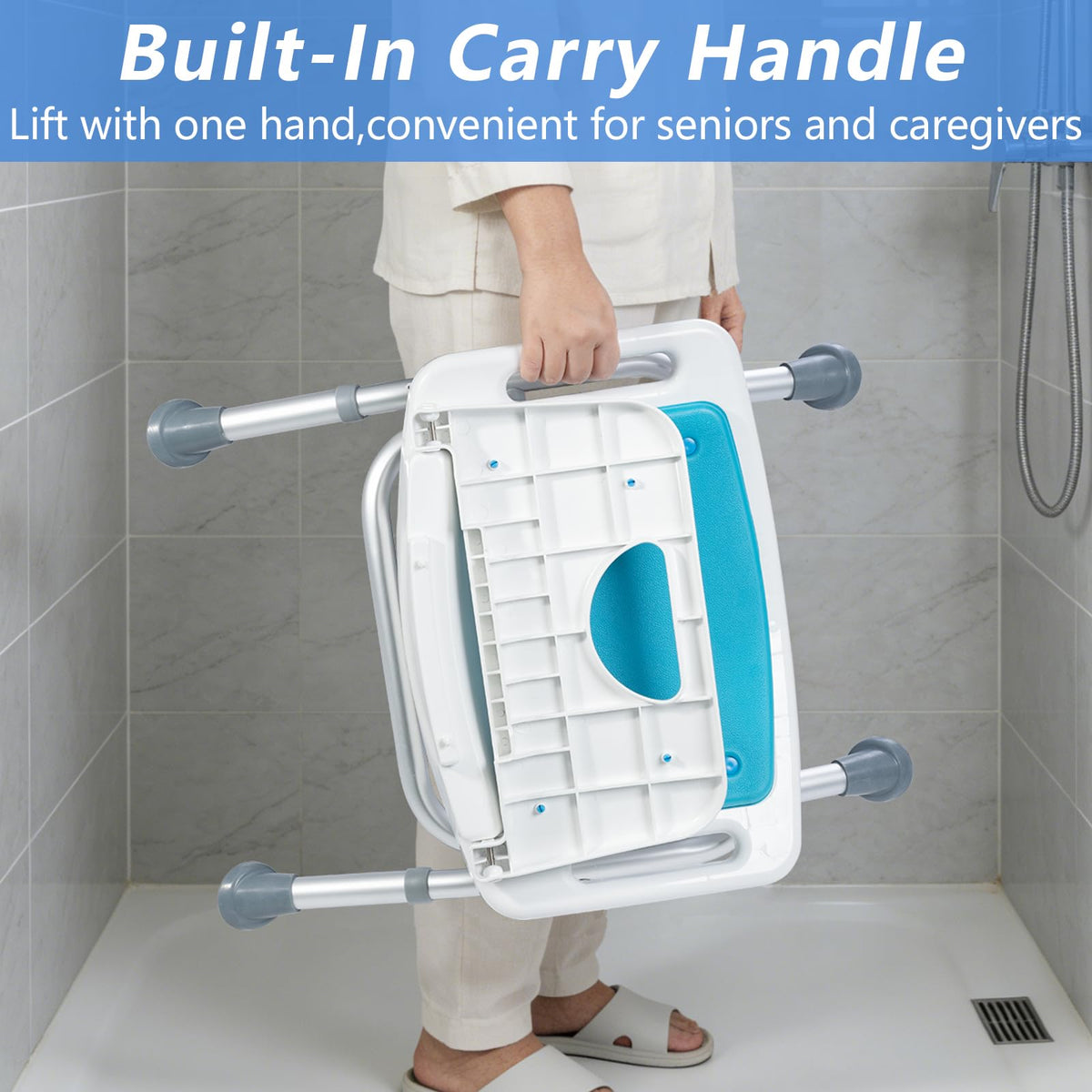 Folding Shower Chair with EVA Padded Seat E22894