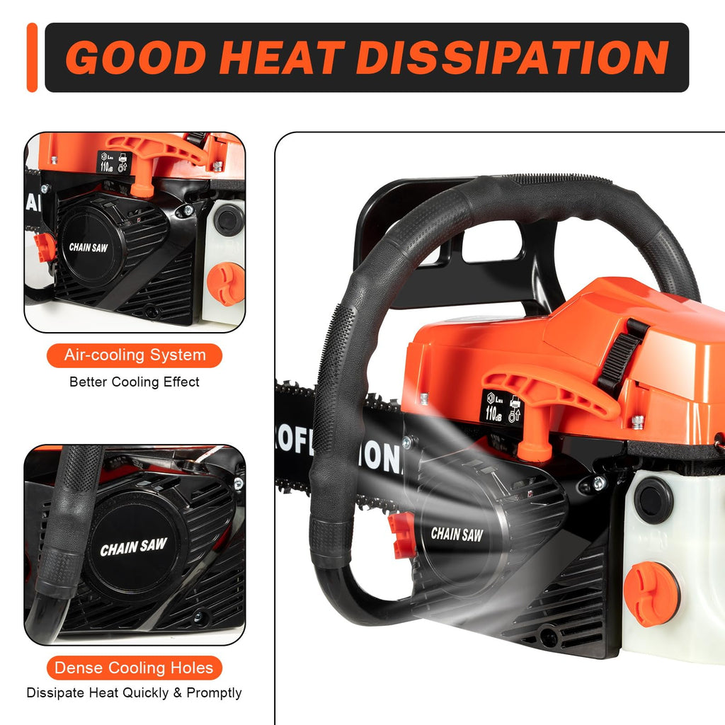 20 Inch 58cc Gas Chainsaw V9798