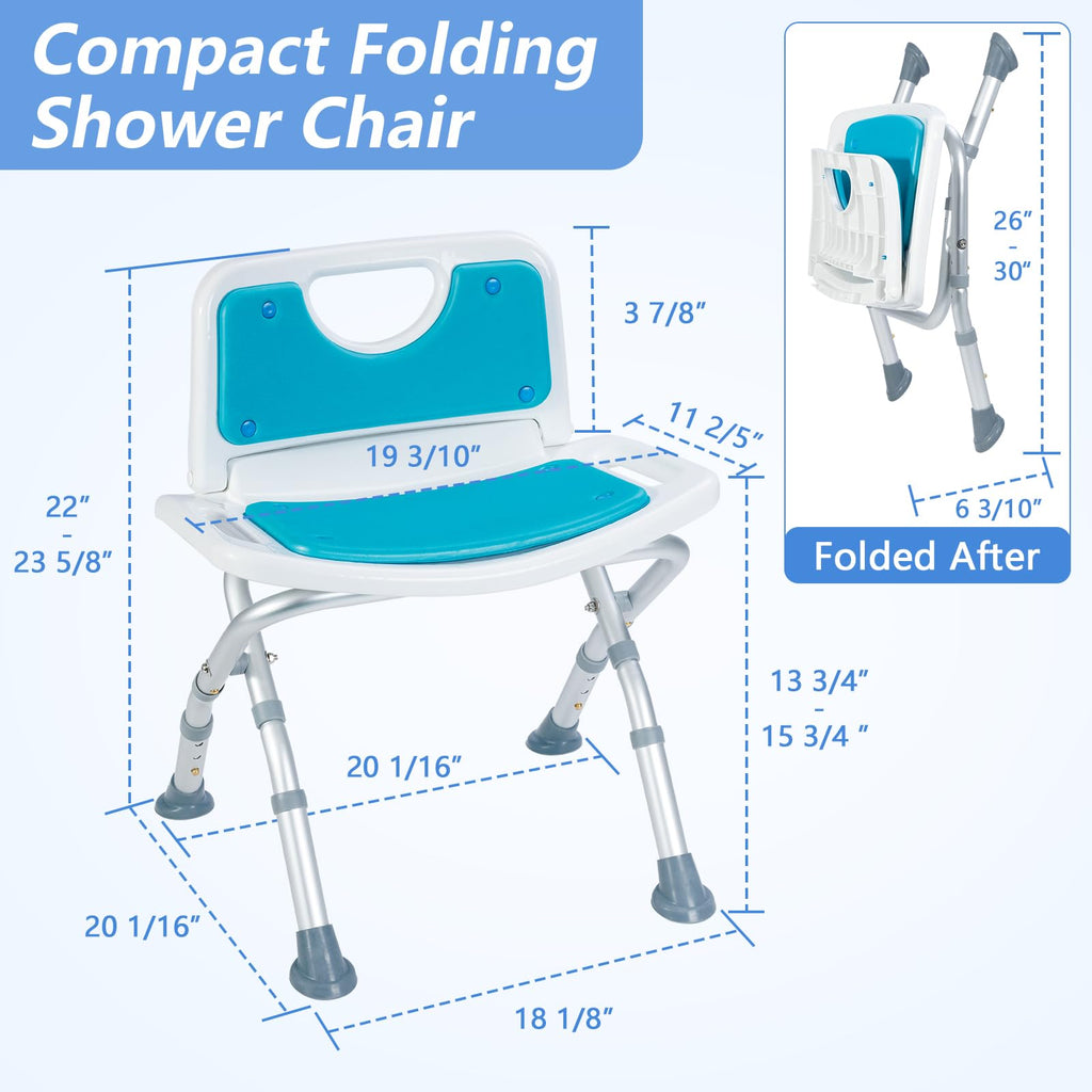 Folding Shower Chair with EVA Padded Seat E22894