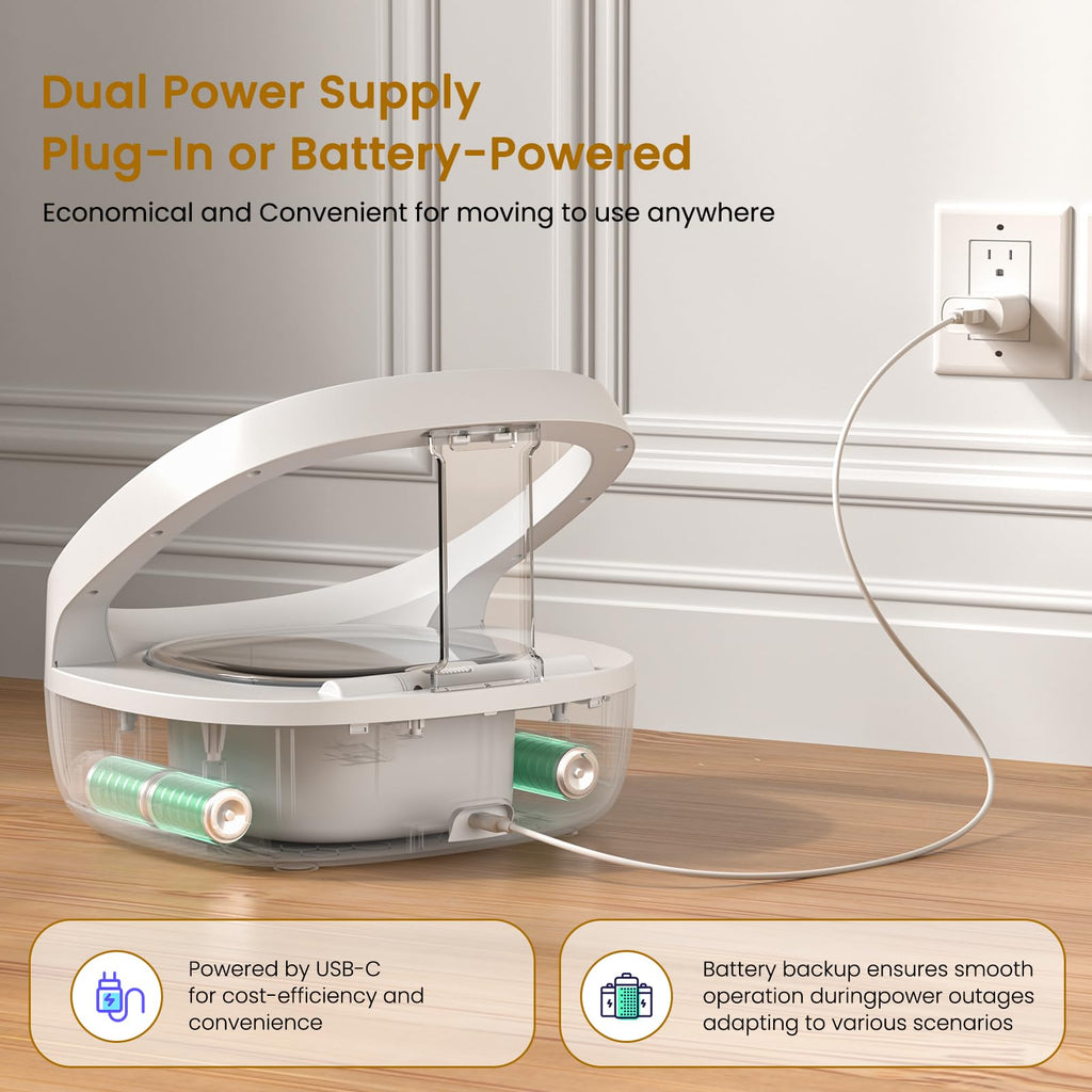 Wet & Dry Food Cat Feeder C79538