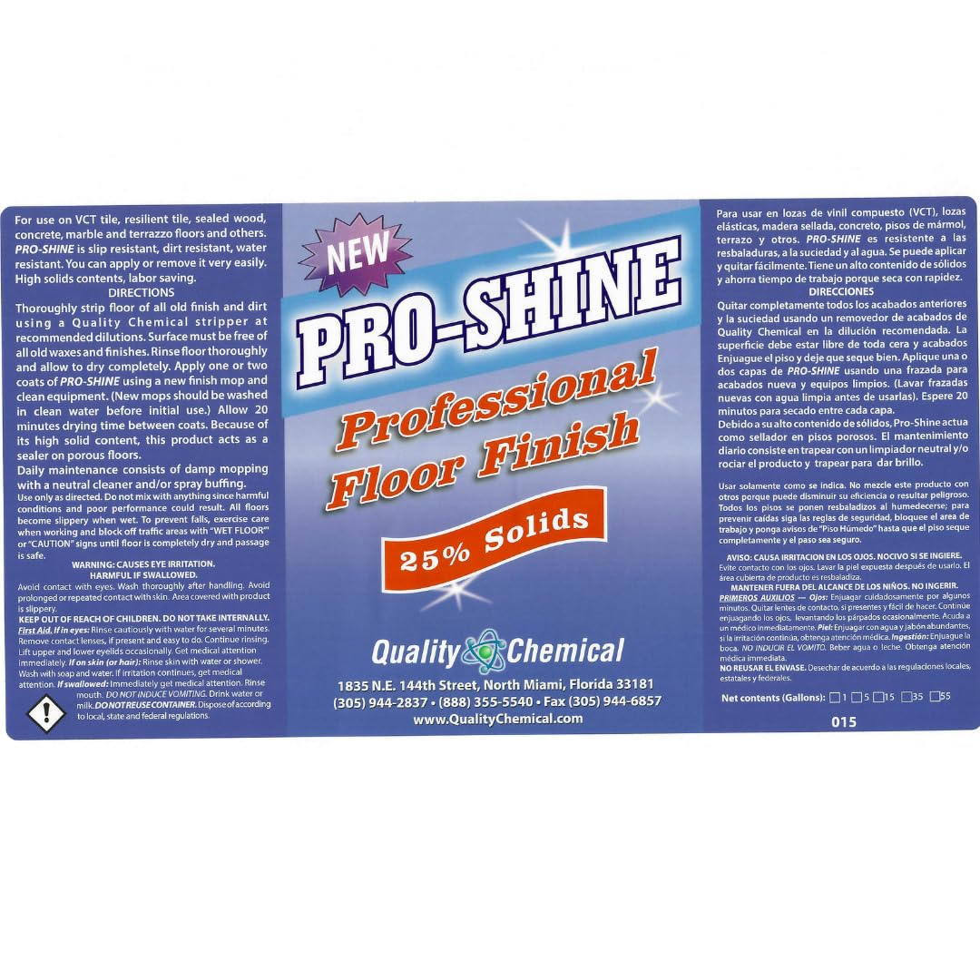 Wet-Look Floor Finish Wax 128 oz U168264