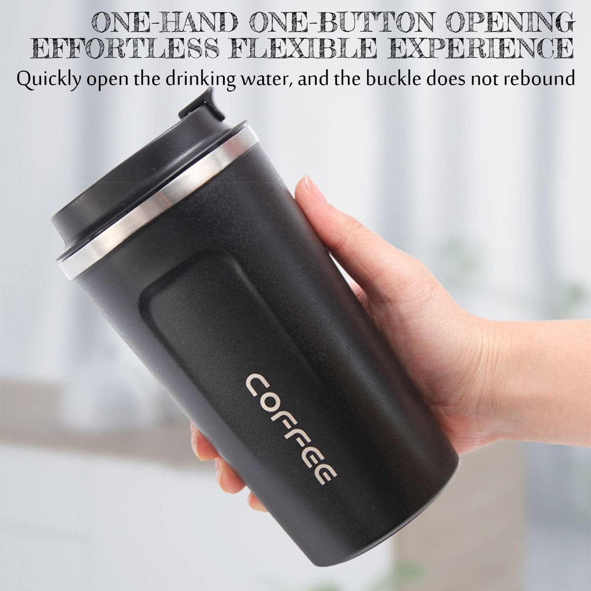 17 oz Spill Proof Stainless Steel Travel Mug W9622