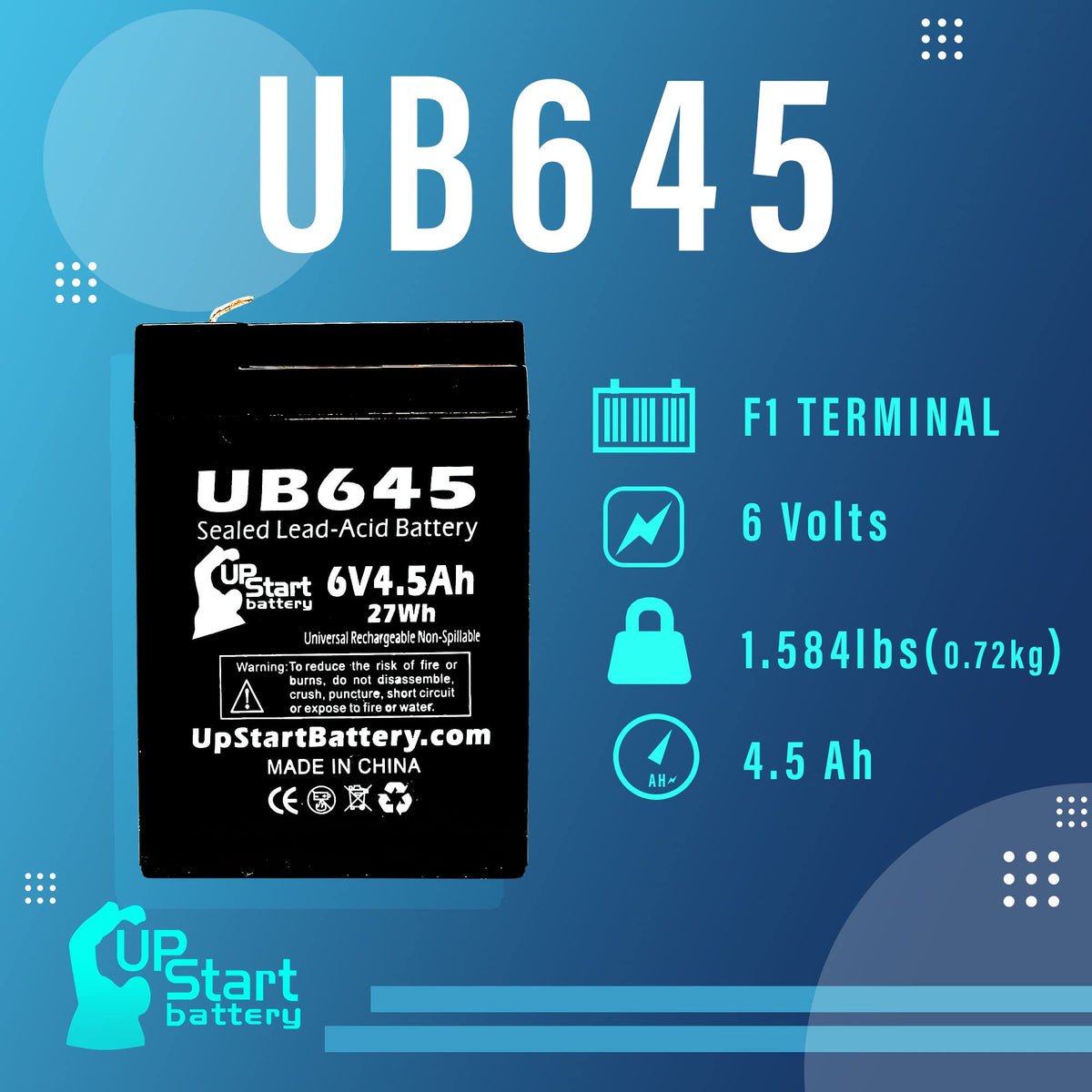 6V 4.5Ah Replacement Battery N141
