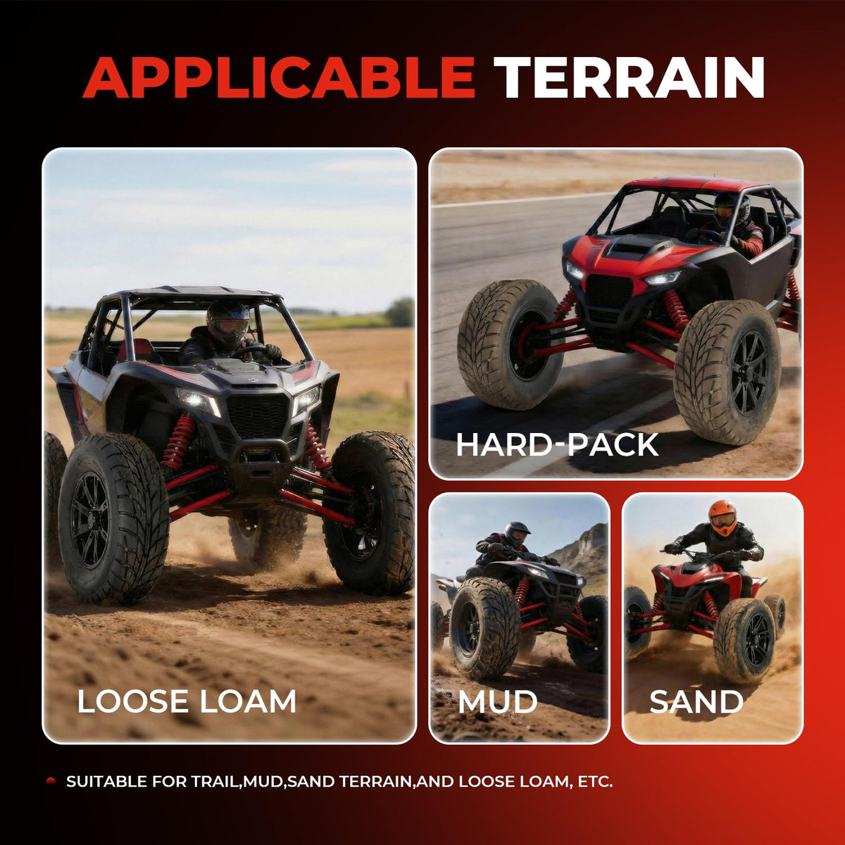 20x7-8 All-Terrain ATV/UTV Tires, Set of 2 S2843