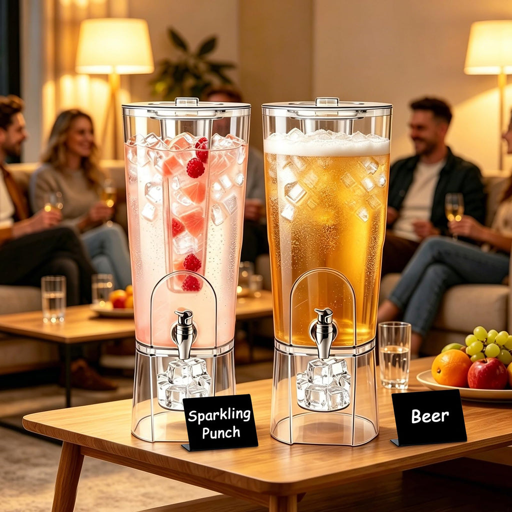 2 Gallon Drink Dispenser with Stand and Fruit Infuser W597051