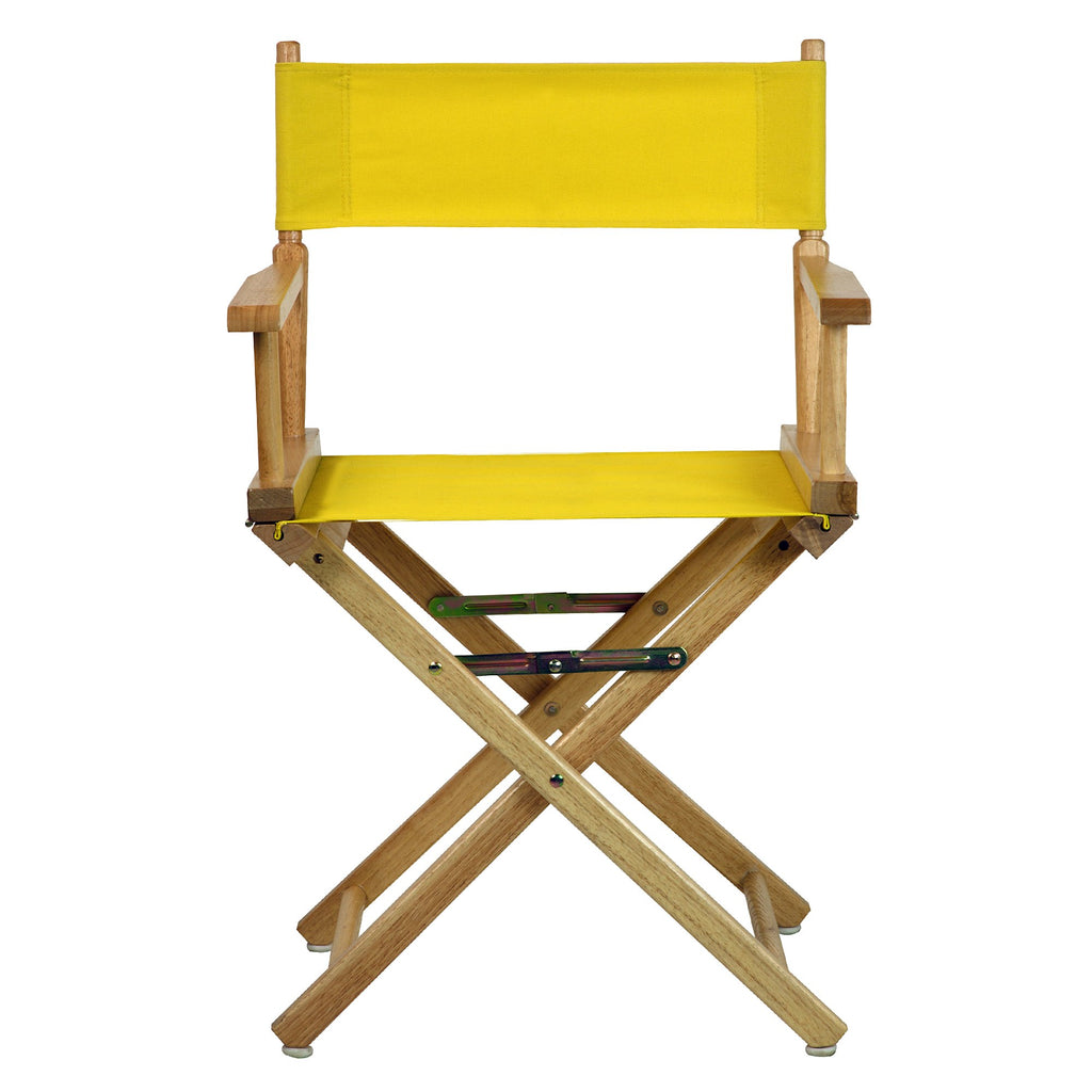 Director's Chair Natural Frame Gold Canvas I92012