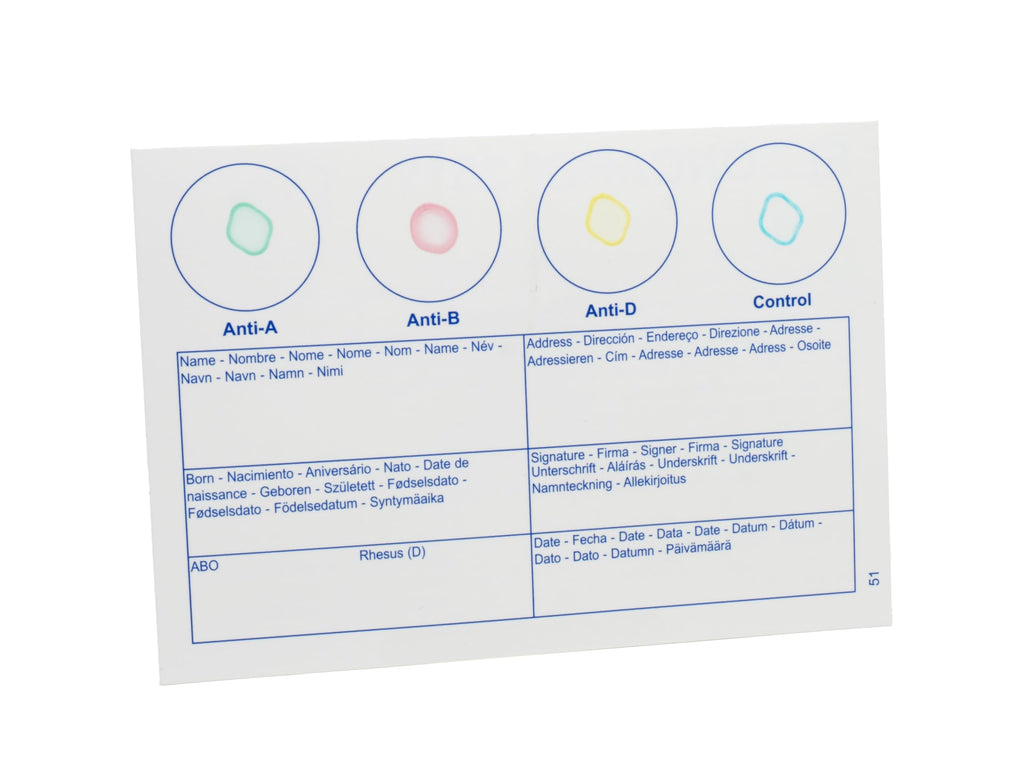 Blood Typing Kit 10 Test Pack H277