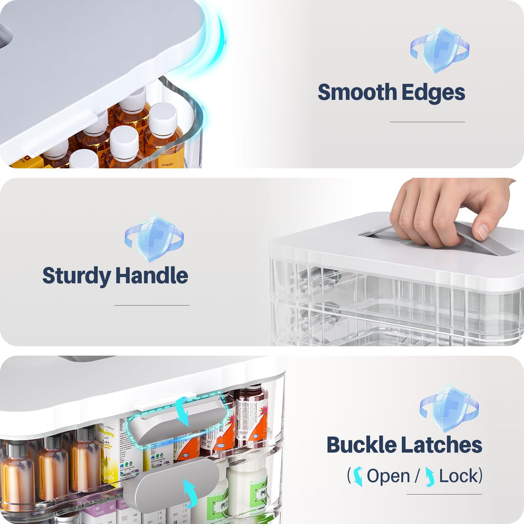 4-Tier Medicine Organizer Storage Box M337789