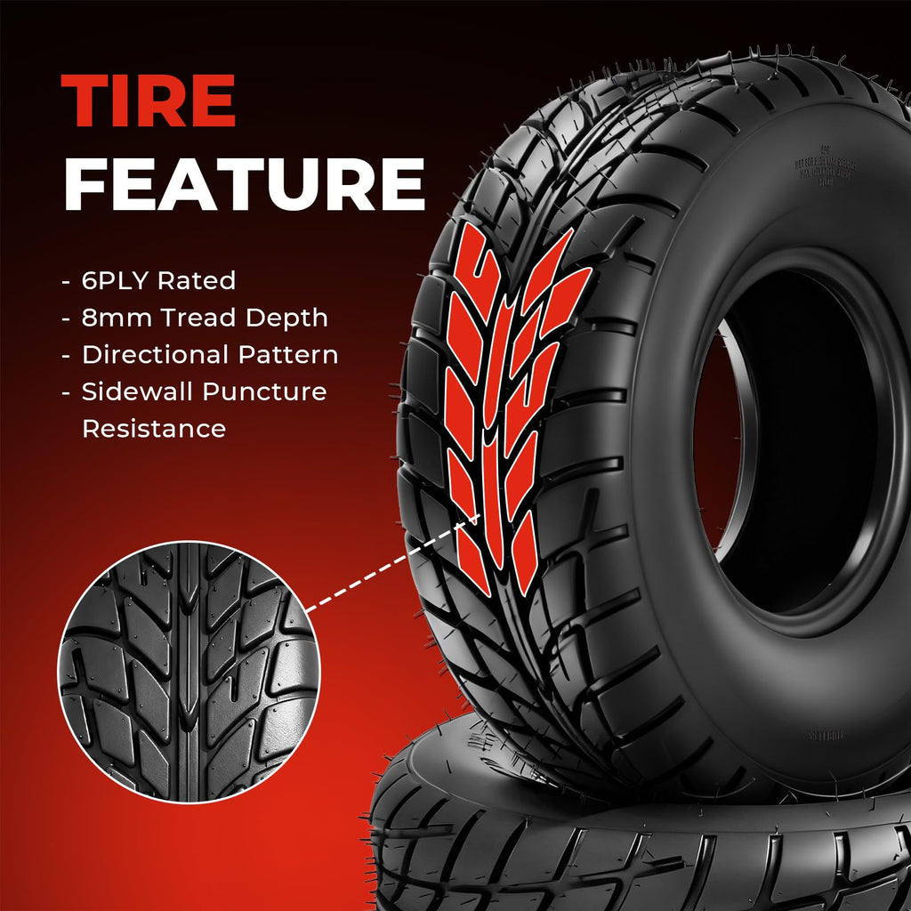 20x7-8 All-Terrain ATV/UTV Tires, Set of 2 S2843