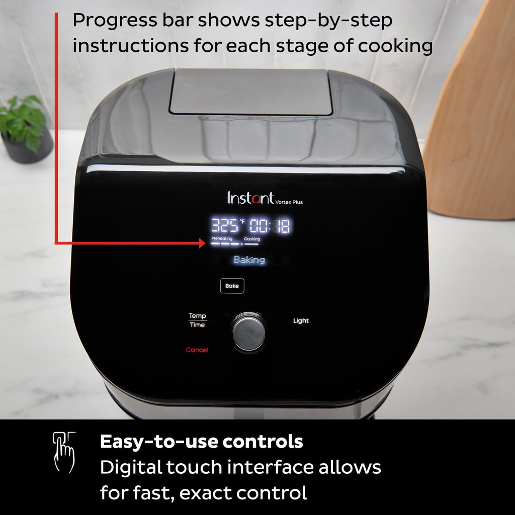 6 Qt 6-in-1 Air Fryer, Black M8197