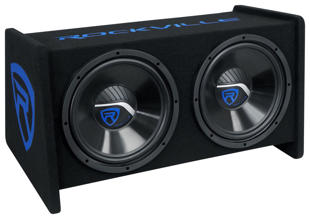 Dual 12" Car Audio Subwoofers Vented Enclosure T26638