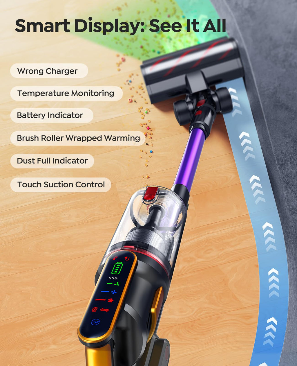Cordless Stick Vacuum Cleaner 55KPa 650W I27216