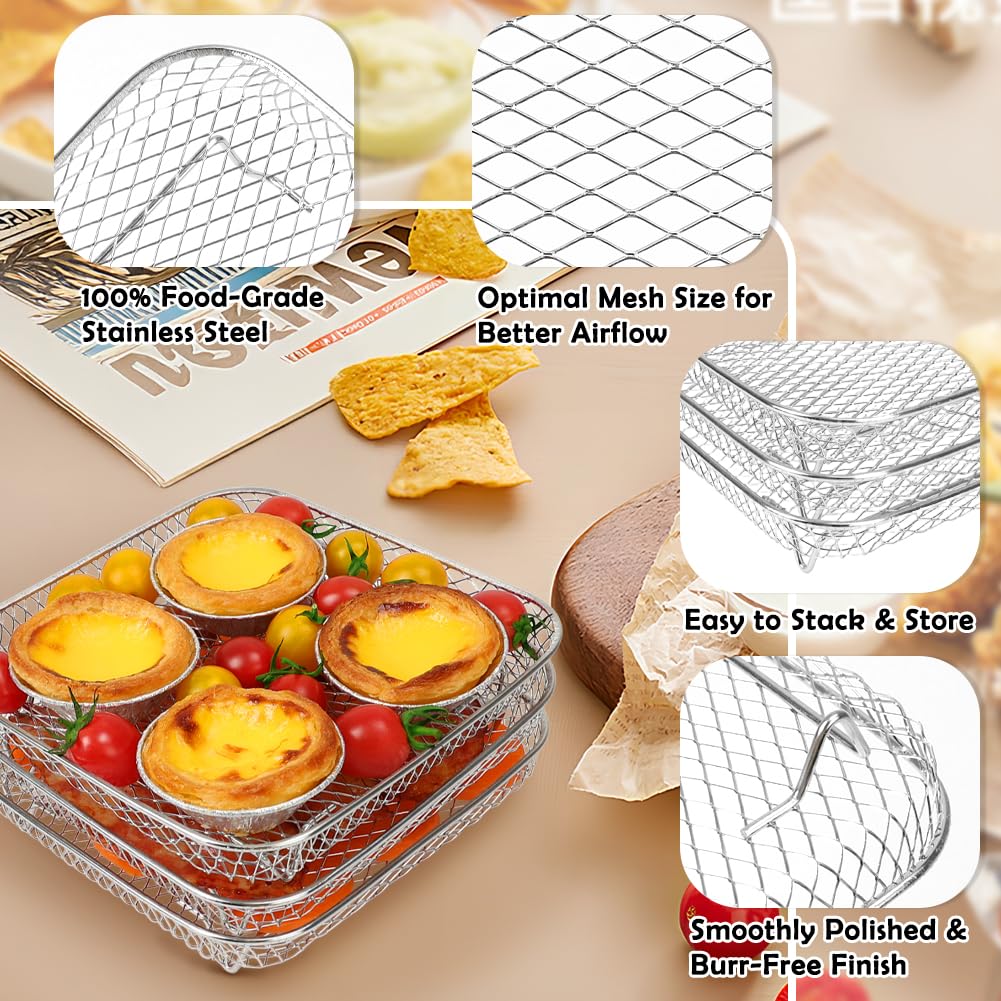 7 inch Square Air Fryer Rack J4127