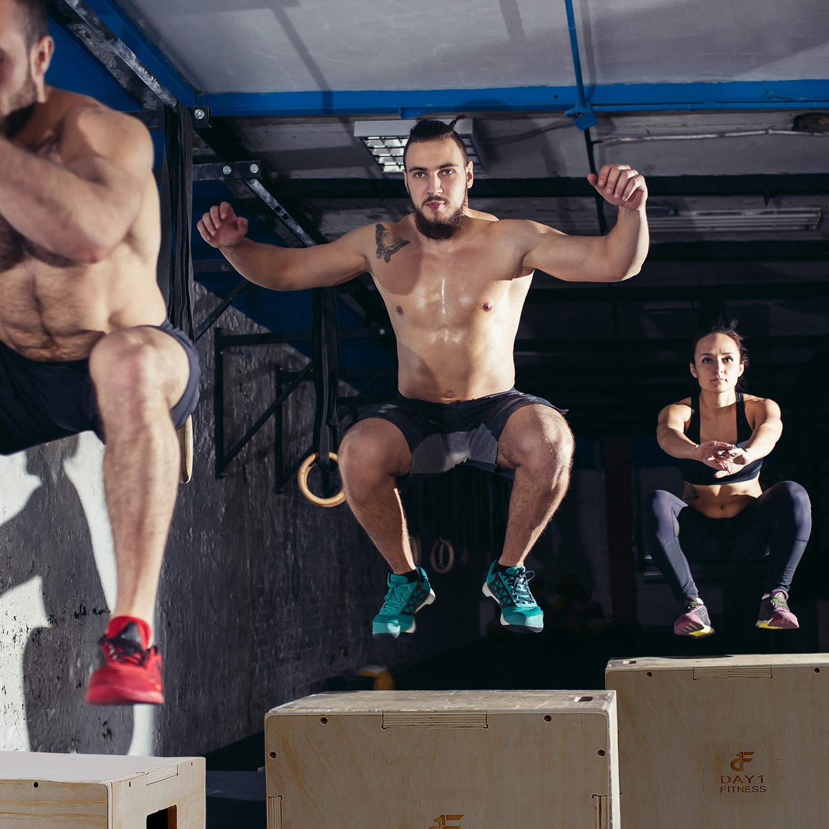 Wood Plyometric Box 30/24/20 3-in-1 Non-Slip A245