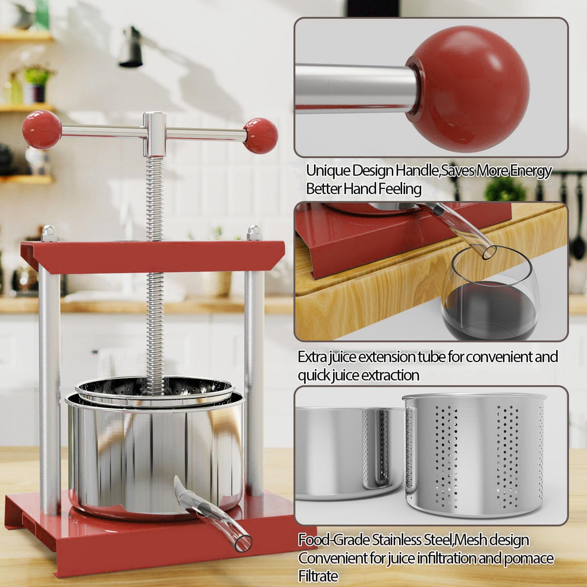 0.8 Gallon Stainless Steel Manual Press S18680