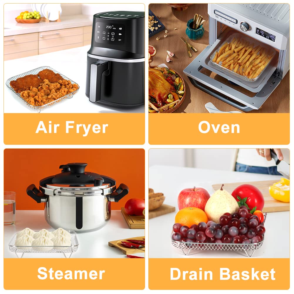 7 inch Square Air Fryer Rack J4127