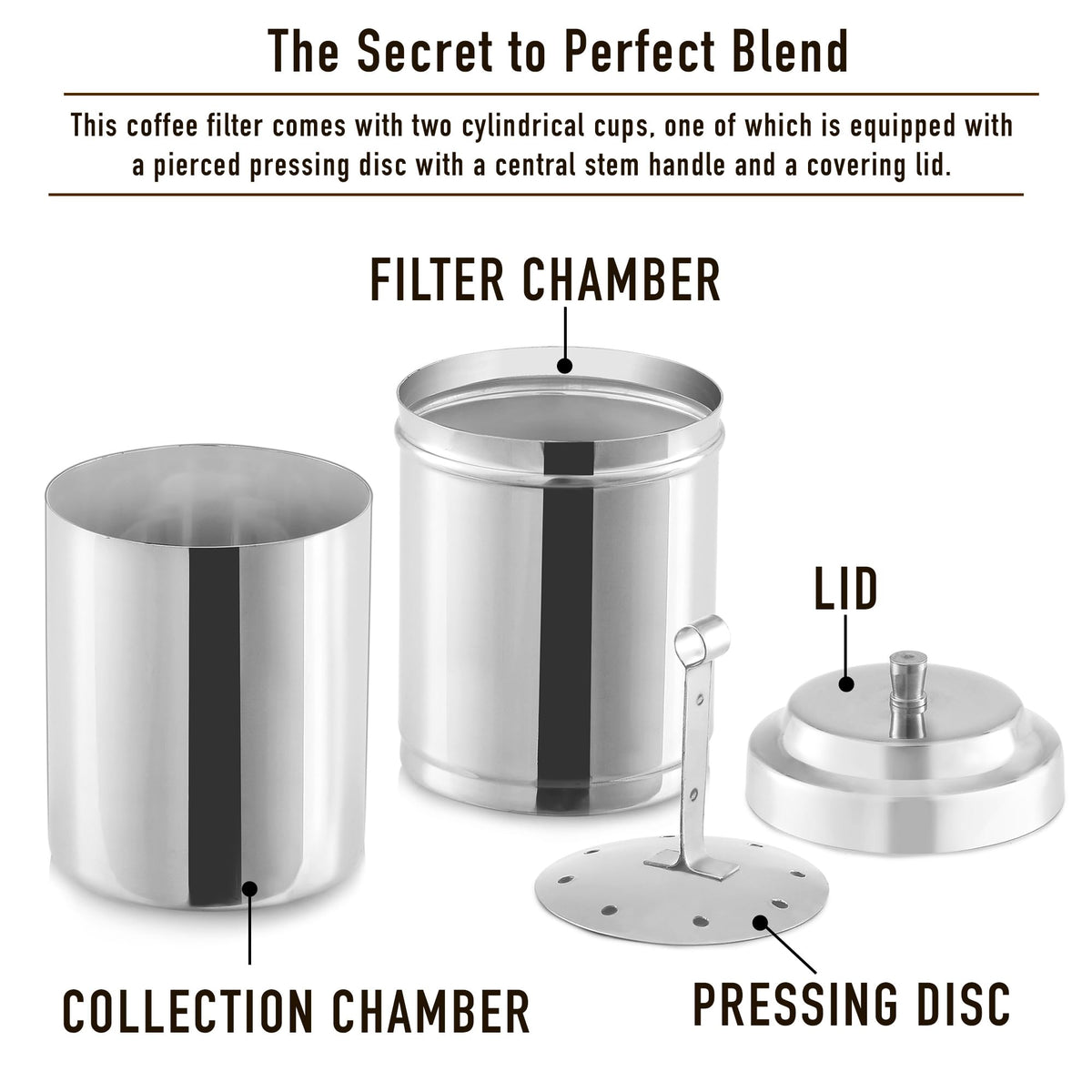 10 oz Stainless Steel Drip Coffee Maker I86690