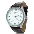 Mechanical Watch Automatic Self-Winding White Dial Blue Hands E367681