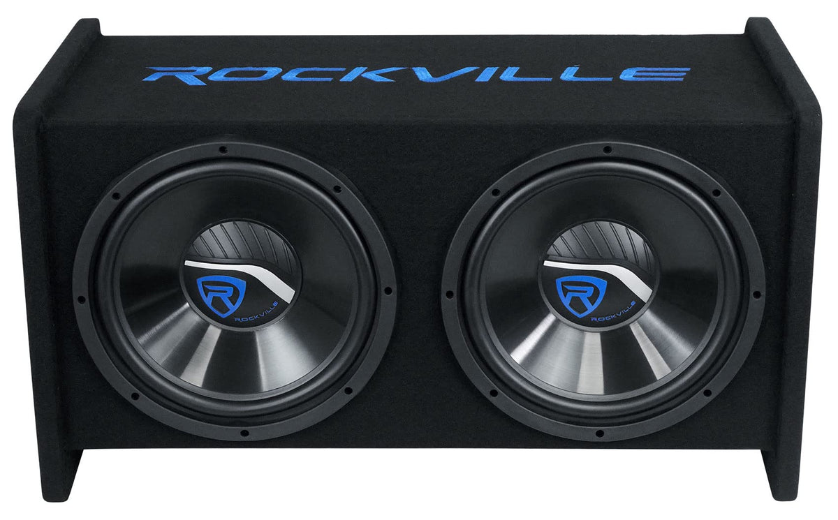 Dual 12" Car Audio Subwoofers Vented Enclosure T26638