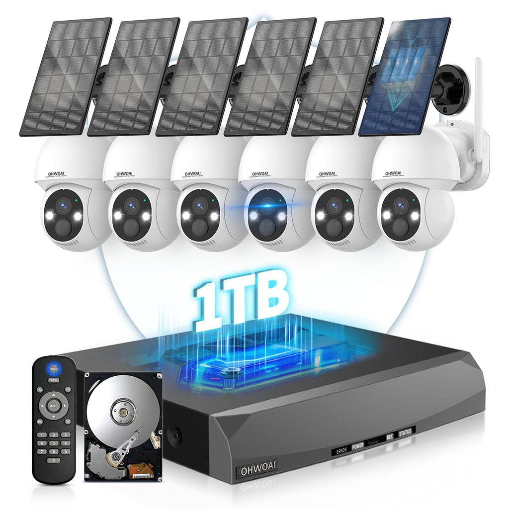 Solar Powered Wireless Security Camera System K957853