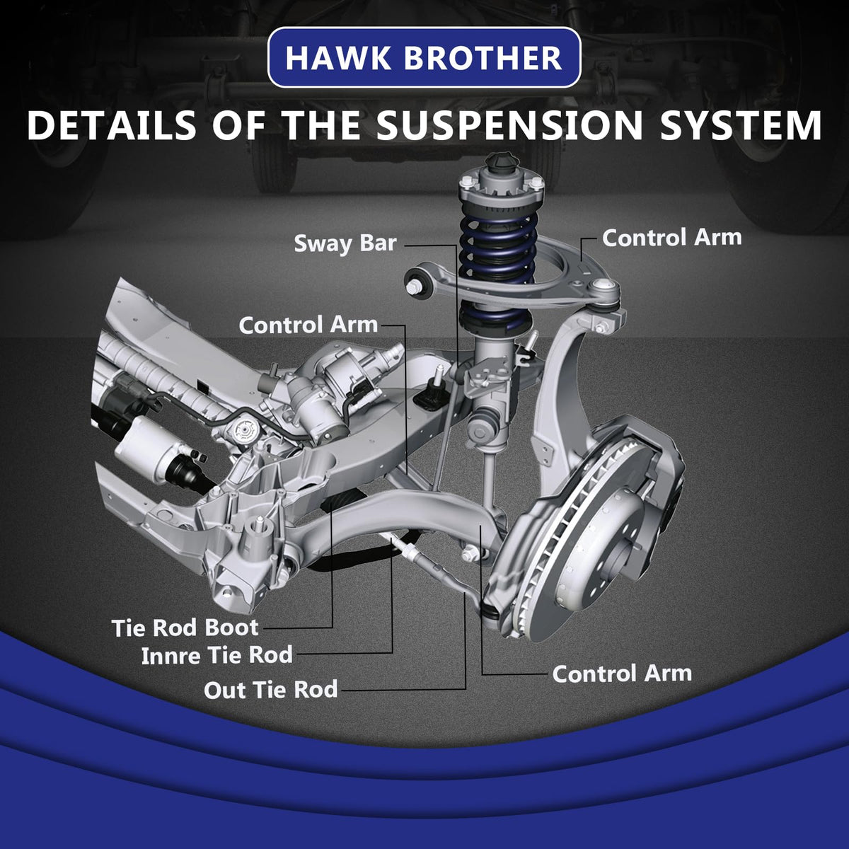 Front Lower Control Arm with Ball Joint Suspension Kit K600023