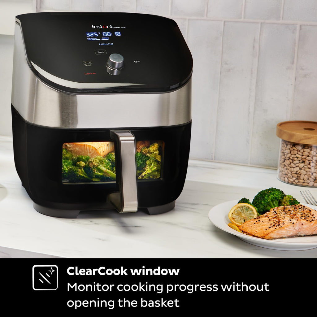 6 Qt 6-in-1 Air Fryer, Black M8197