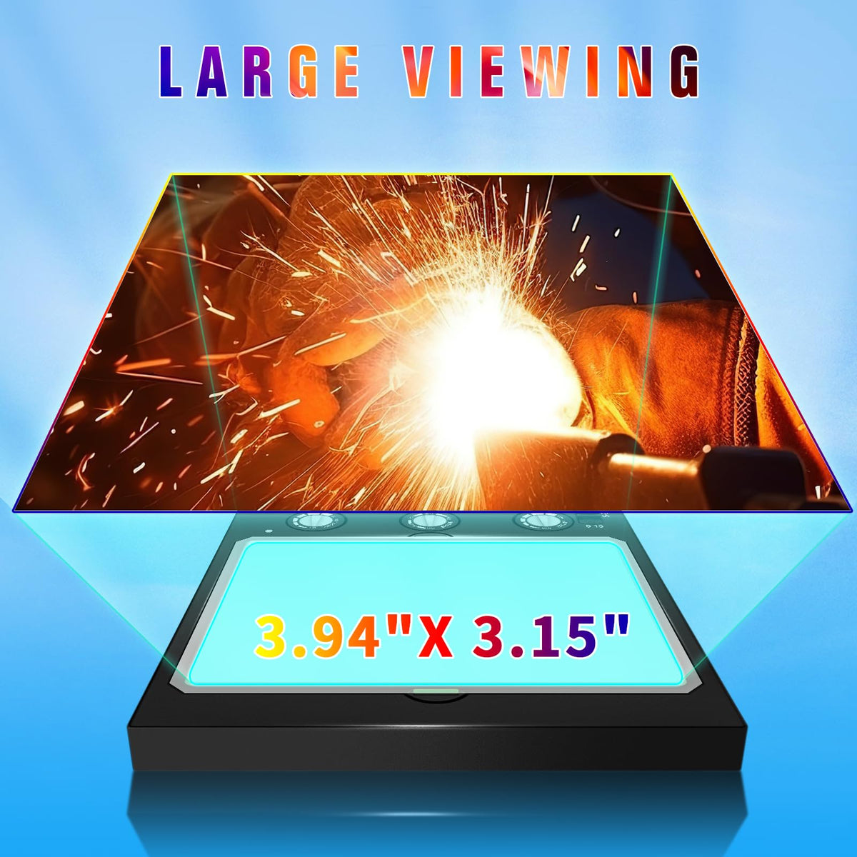 Auto Darkening Welding Helmet Lens Adjustable Shade 4/5-13 B1885