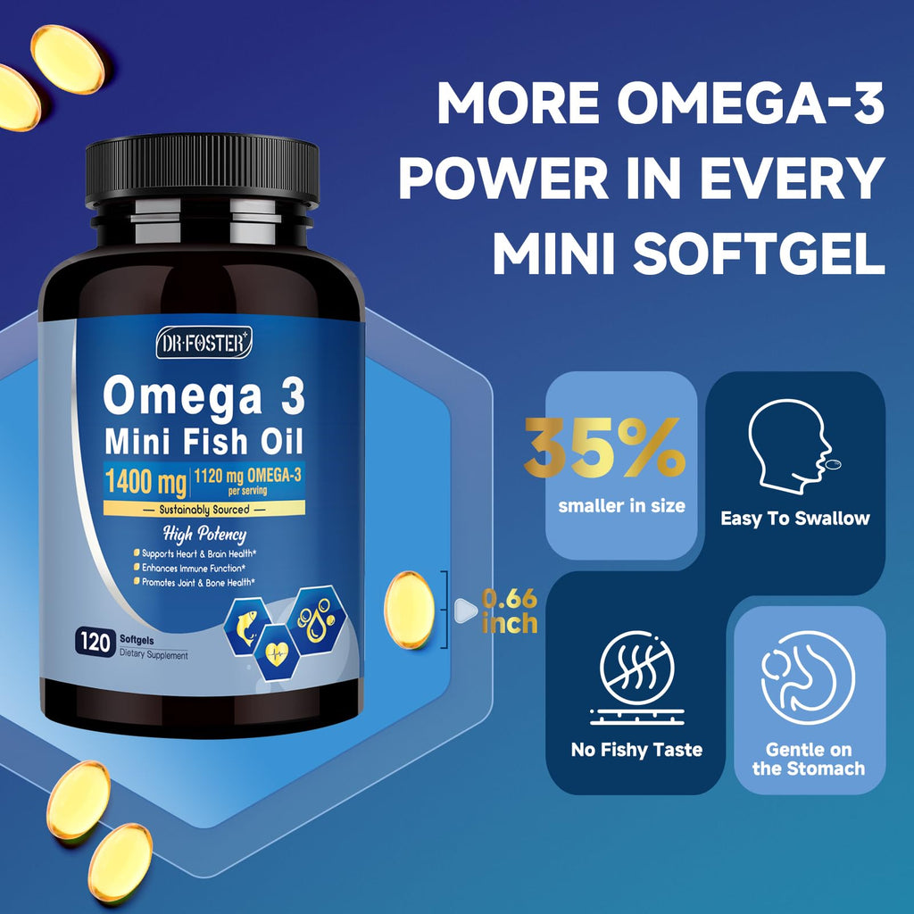 Omega-3 Fish Oil Softgels 1120mg 120 Softgels G423066