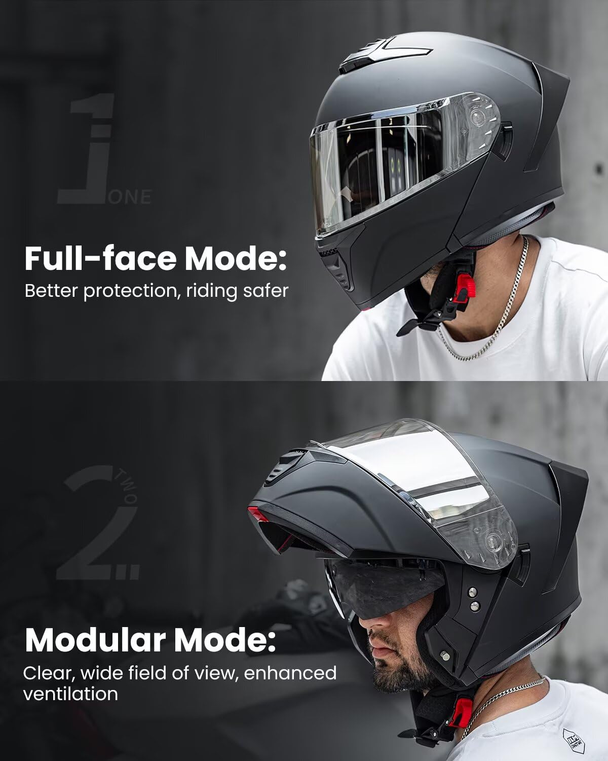 Modular Motorcycle Helmet Y2449