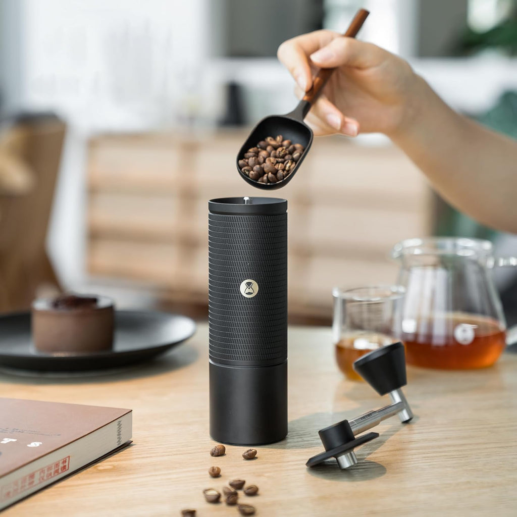 Manual Coffee Grinder with Conical Burr Portable Hand Coffee Grinder V614