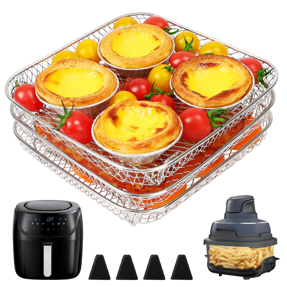 7 inch Square Air Fryer Rack J4127