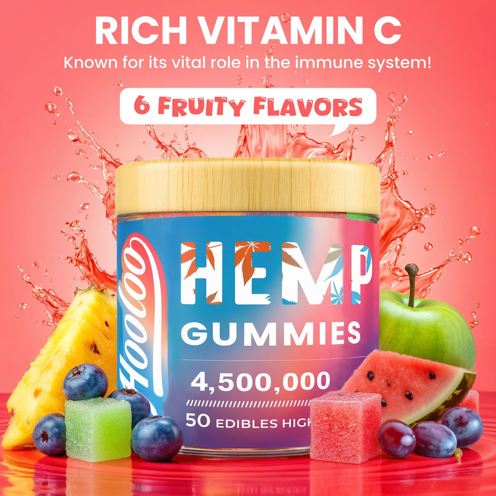 Hemp Gummies 6 Fruity Flavors I61627