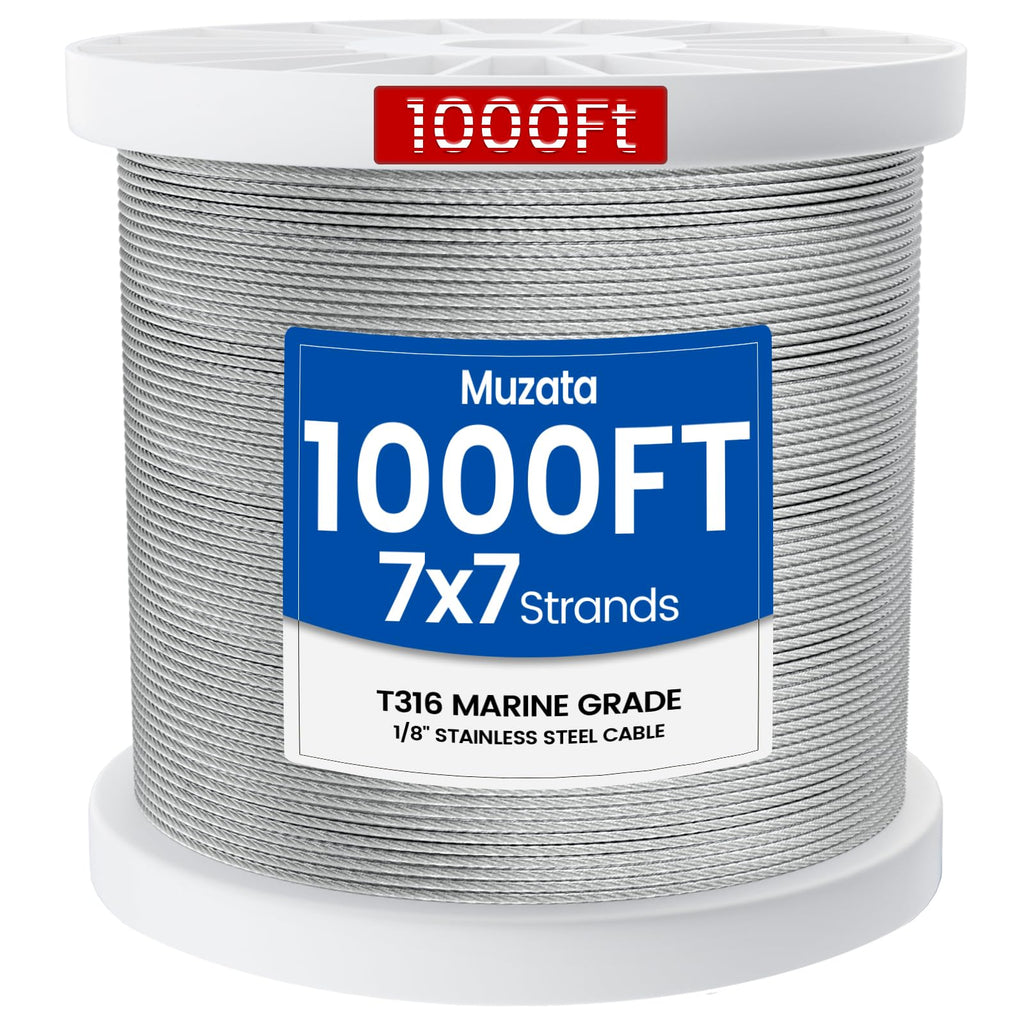 1/8" T316 Stainless Steel Cable Railing Wire Rope W5303